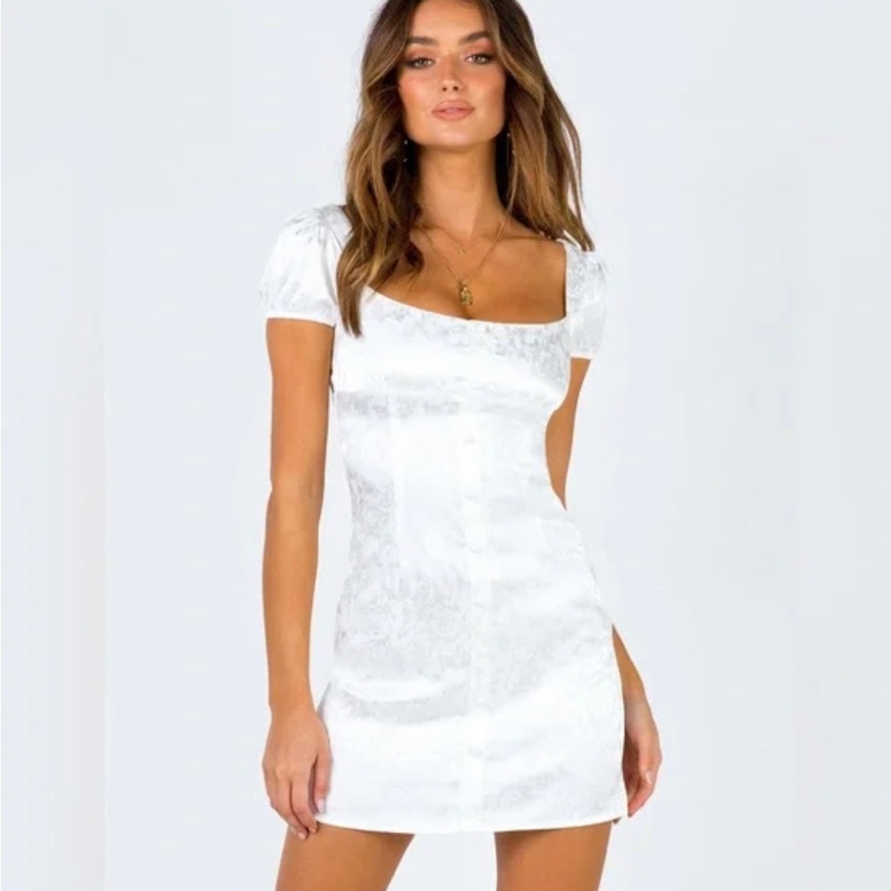 Princess Polly White Mini Tyra Dress